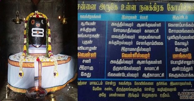 Chennai Navagraha Temple One Day Tour Package